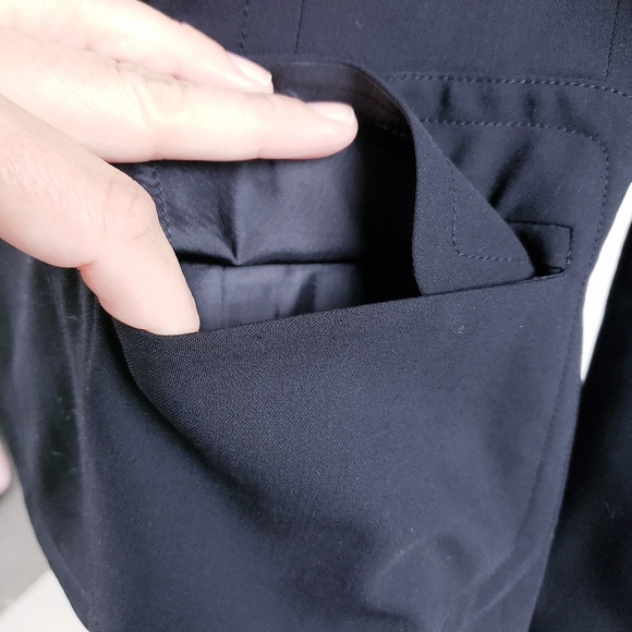 Akris Punto Black One Button Wool Blazer Career Office Tailored Jacket Size 10 - Picture 7 of 11